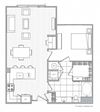 E Floor Plan E Floor Plan at Windsor Mystic River, Medford, MA, 02155