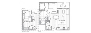 F Floor Plan at Windsor Mystic River, Massachusetts