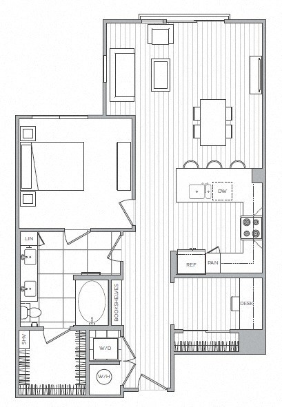 G Floor Plan at Windsor Mystic River, Medford, 02155