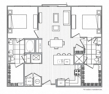 I Floor Plan at Windsor Mystic River, Medford, Massachusetts
