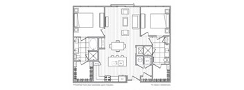 L Floor Plan at Windsor Mystic River, Medford, Massachusetts