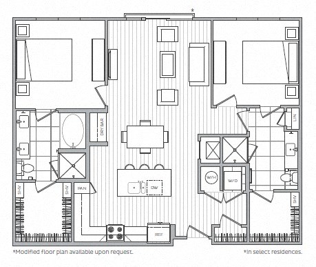 L Floor Plan at Windsor Mystic River, Medford, Massachusetts