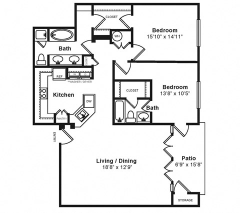 M_Milano(2) Floor Plan at Windsor at Midtown, Aurora, Colorado