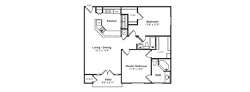 M_Palermo Floor Plan at Windsor at Midtown, Aurora, CO