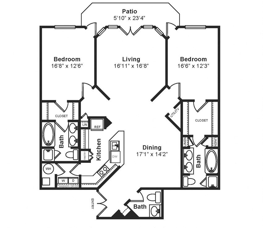 M_Roma Floor Plan M_Roma Floor Plan at Windsor at Midtown, Aurora, CO