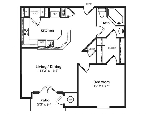 M_Verona(1) Floor Plan at Windsor at Midtown, Aurora, CO
