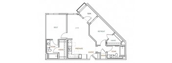 Floor plan at Malden Station by Windsor, Fullerton, CA
