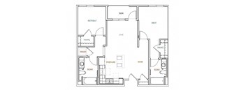 Floor plan at Malden Station by Windsor, Fullerton, CA