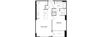 A black and white image of a floor plan for a home.