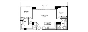 Floorplan at Windsor Memorial, 3131 Memorial Court,  Houston, 77007