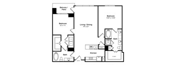 Floorplan at Windsor Memorial, 3131 Memorial Court,  Houston, 77007