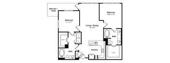 Floorplan at Windsor Memorial, 3131 Memorial Court,  Houston, 77007