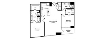 Floorplan at Windsor Memorial, 3131 Memorial Court,  Houston, 77007