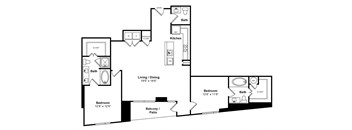 Floorplan at Windsor Memorial, 3131 Memorial Court,  Houston, 77007