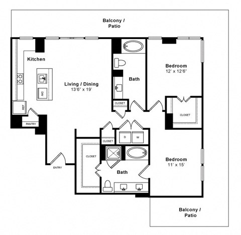 Floorplan at Windsor Memorial, 3131 Memorial Court,  Houston, 77007