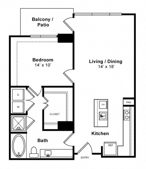 Floorplan at Windsor Memorial, 3131 Memorial Court,  Houston, 77007