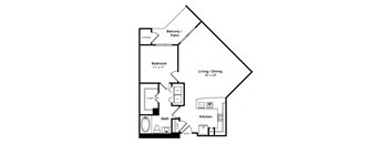 Floorplan at Windsor Memorial, 3131 Memorial Court,  Houston, 77007