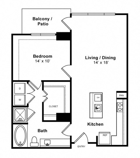 Floorplan at Windsor Memorial, 3131 Memorial Court,  Houston, 77007