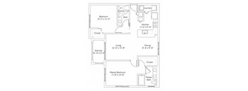 Floor plan at Mirador at Doral by Windsor, Florida
