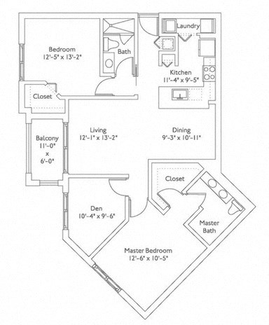 Floor plan at Mirador at Doral by Windsor, Florida