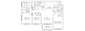 Floor plan at Mirador at Doral by Windsor, Florida