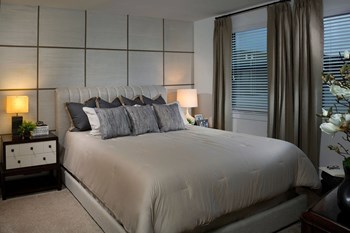 Beautiful Bright Bedroom With Wide Windows Beautiful Bright Bedroom With Wide Windows at The Encore by Windsor, Atlanta, Georgia - Photo Gallery 6