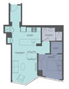 Floor Plan at Moment, Chicago, IL 60611