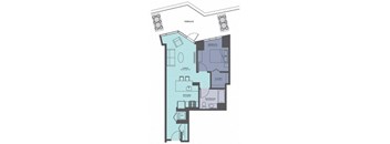Floor Plan at Moment, Chicago, IL 60611