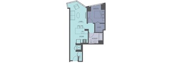 Floor Plan at Moment, Chicago, IL 60611