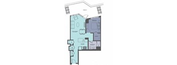 Floor Plan at Moment, Chicago, IL 60611