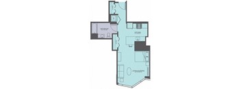 Floor Plan at Moment, Chicago, IL 60611