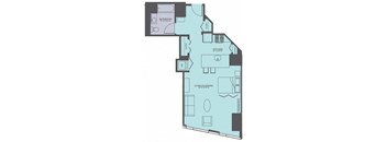 Floor Plan at Moment, Chicago, IL 60611