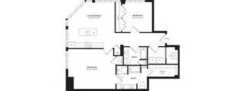 Valentia Floor Plan at The Monterey
