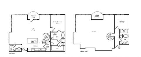 Cabana Loft Floor Plan at The Monterey by Windsor
