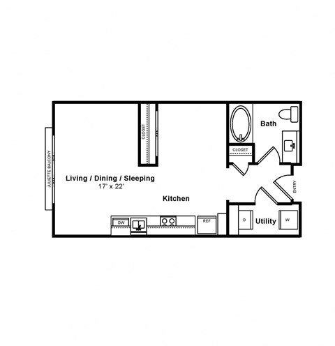Carmel Loft Floor Plan at The Monterey by Windsor