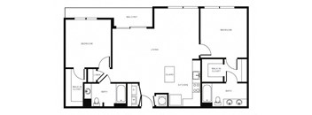 Floor Plan at Morningside Atlanta by Windsor, Georgia, 30324