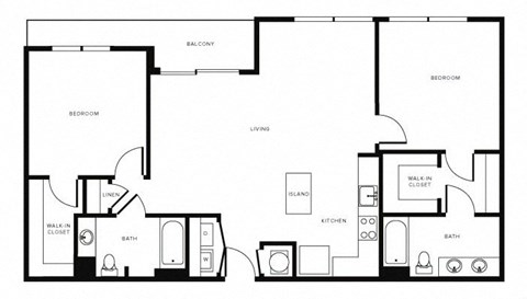 Floor Plan at Morningside Atlanta by Windsor, Georgia, 30324