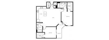 Floor Plan at Morningside Atlanta by Windsor, Georgia, 30324