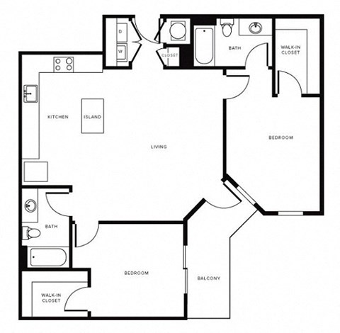 Floor Plan at Morningside Atlanta by Windsor, Georgia, 30324
