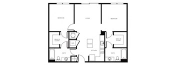 Floor Plan at Morningside Atlanta by Windsor, Georgia, 30324