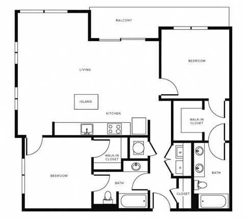 Floor Plan at Morningside Atlanta by Windsor, Georgia, 30324