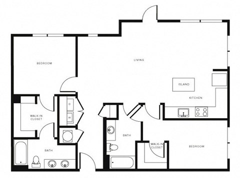 Floor Plan at Morningside Atlanta by Windsor, Georgia, 30324