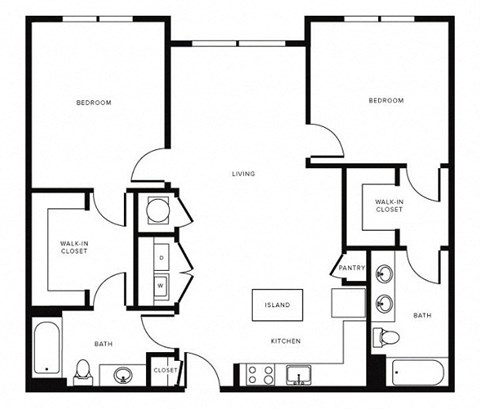 Floor Plan at Morningside Atlanta by Windsor, Georgia, 30324