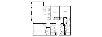 Floor Plan at Morningside Atlanta by Windsor, Georgia, 30324