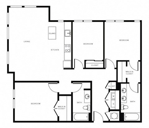 Floor Plan at Morningside Atlanta by Windsor, Georgia, 30324