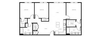 Floor Plan at Morningside Atlanta by Windsor, Georgia, 30324