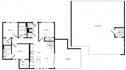 Floor Plan at Morningside Atlanta by Windsor, Georgia, 30324