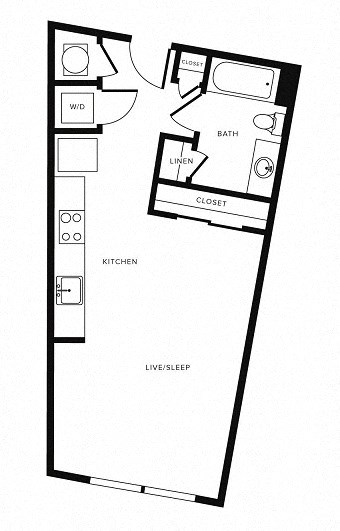 Floor Plan at Morningside Atlanta by Windsor, Atlanta, 30324