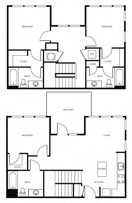 Floor Plan at Morningside Atlanta by Windsor, Georgia, 30324