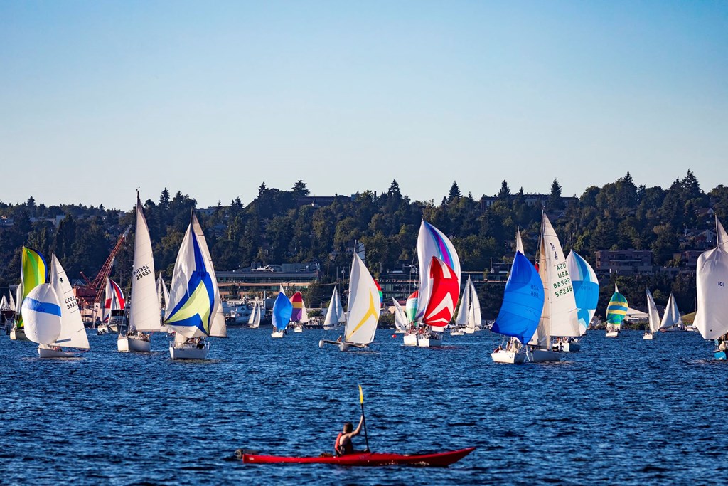 Nearby Sailing Lake at Windsor Queen Anne, Seattle